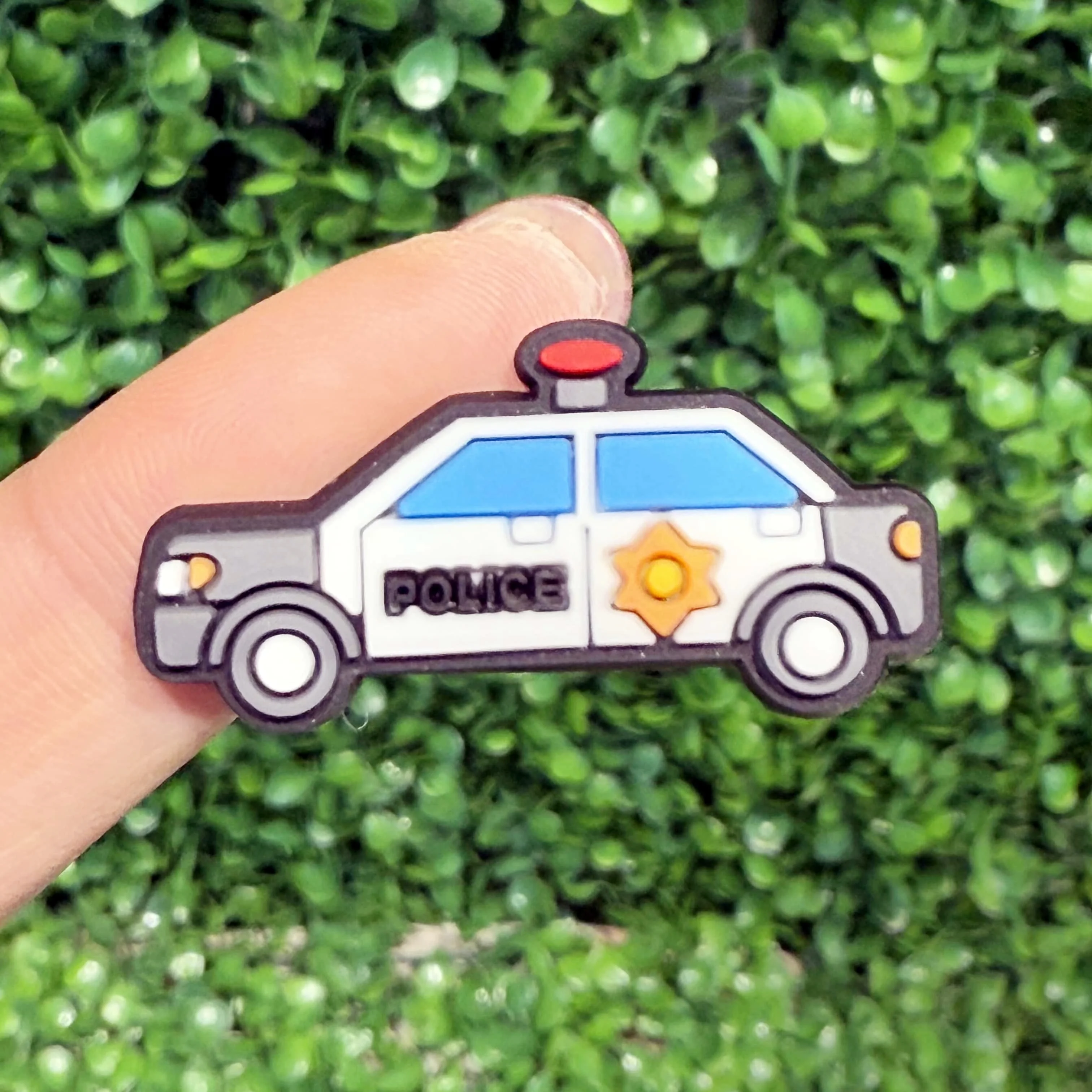 1-13Pcs Mix Cool Cars PVC Boys Girls Shoes Charms Police Buckle Clog Decorations Fit Holiday Present