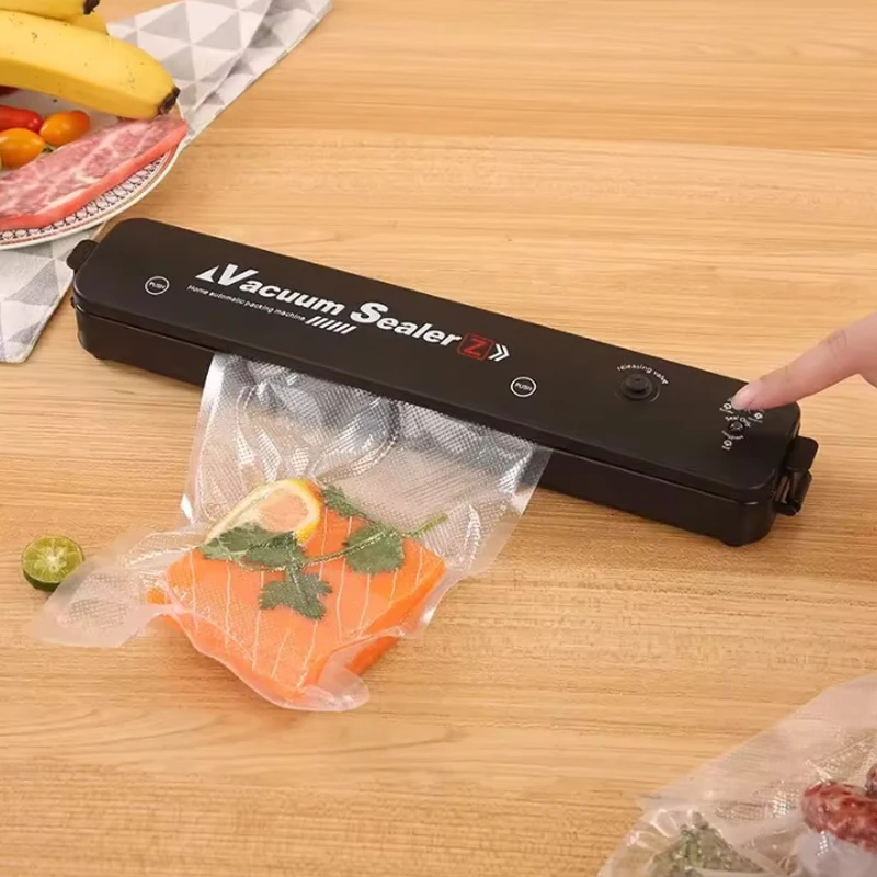 Vacuum sealer 2024 New food packaging machine provides 10 free vacuum bags for household kitchen food vacuum sealing