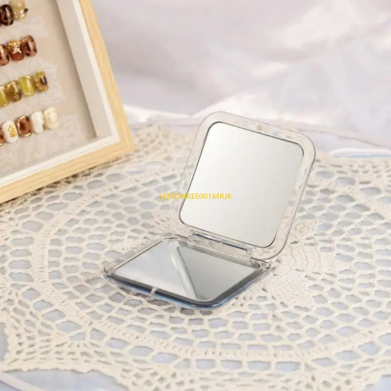 M4YA 휴대용 접이식 메이크업 미러 메이크업 아티스트 및 여행자를위한 15 배 확대