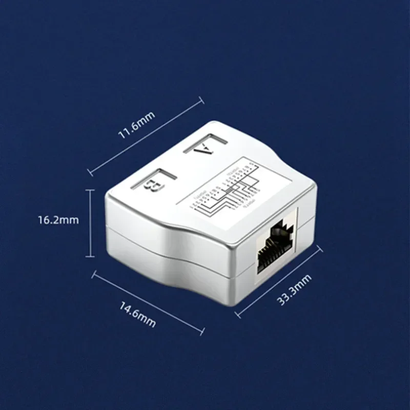 RJ45 Splitter 1 To 2 Ethernet Adapter Internet Network Cable Extender RJ45 Connector RJ 45 Coupler For PC Laptop TV Box Router