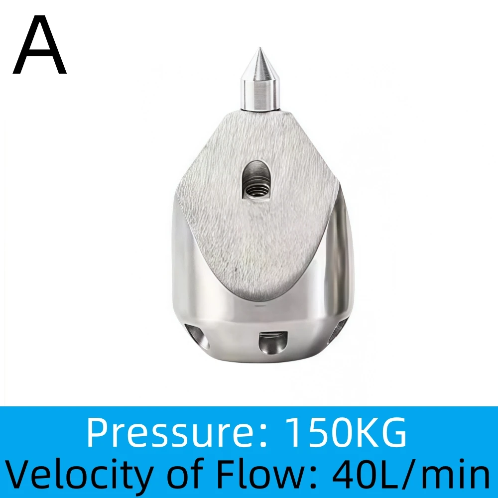 1/2 Inch High Pressure Puncture Cleaning Nozzle High Flow Cleaning Machine Nozzle Stainless Steel Nozzle Pipeline Cleaning Tools
