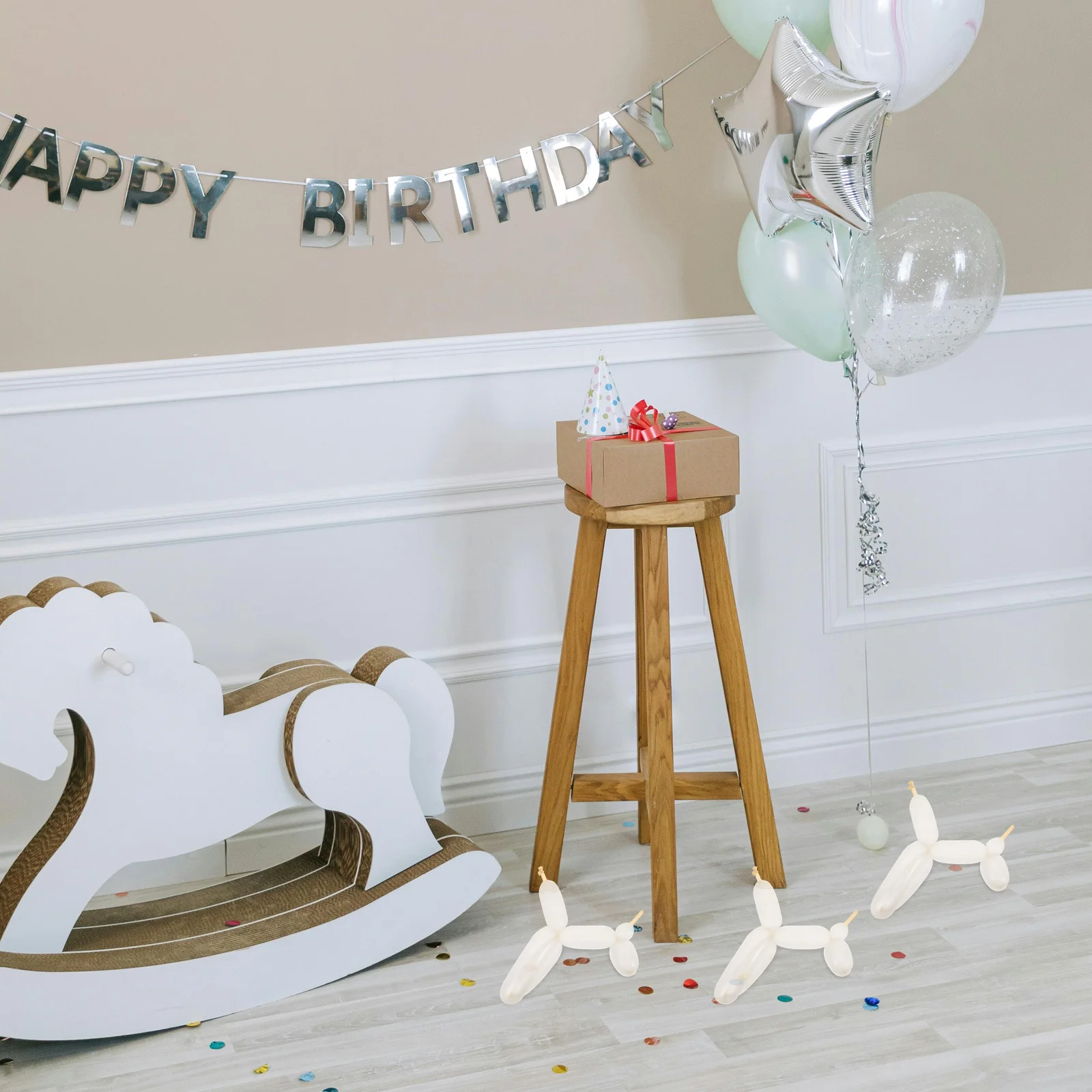 

100Pcs Balloons Long Transparent Latex Birthday Wedding Party Twisting Animals Decorations Birthday Balloons