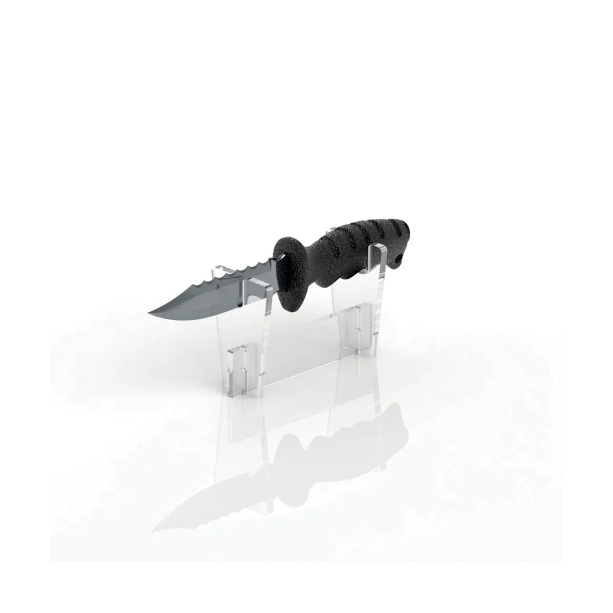 Acrylic Knife Display Stand Fixed Blade Knife Collections Display Stand Holder for Single Knife Display Stand