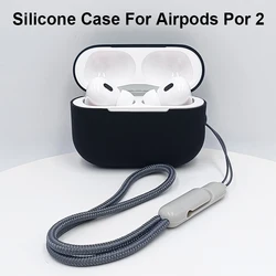 Case For Apple Airpods Pro 2 Airpods Pro 2 accessories Silicone Case For Apple AirPod Pro2 Soft Protective Case For Airpods Pro2