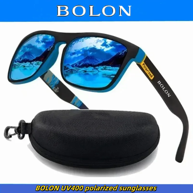 Bolon New Polarized Sunglasses UV400 Protection for Men Women Outdoor Hunting Fishing Driving Bicycle Sunglasses Optional Box