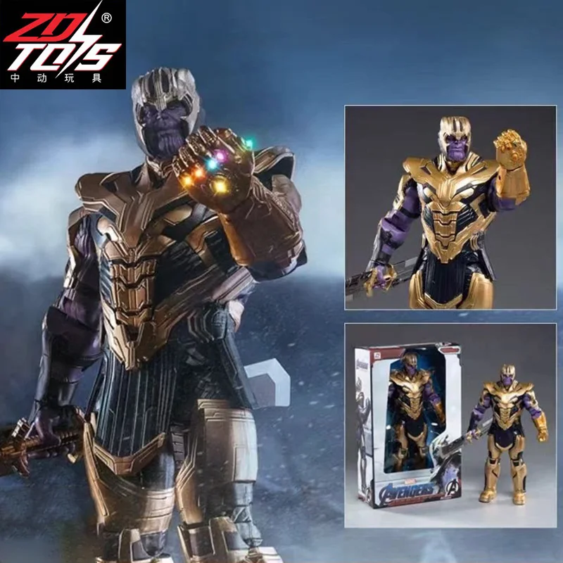 Zd Toys Legends Avengers 1/5 Scale Thanos Villain Figure Movable Joints Collectible Model Doll Collection For Fans Gift