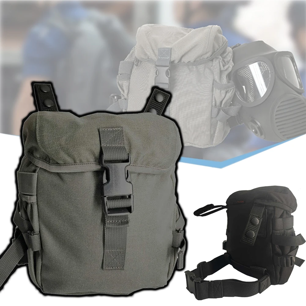 Tactical FM12 Gas Mask Pouch Airsoft Large Capacity Leg Sundries Storage Bag Packet CS Hunting Paintball Shooting Equipment