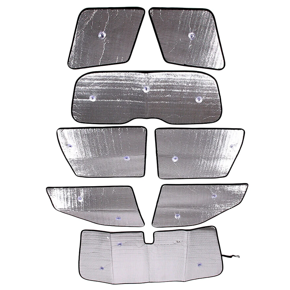 

8pcs Car Anti-UV Window Sun Visor Curtain Suction Pad For Land Rover Freelander 2 2007-2015 Windshield Sunshade Cover Insulation