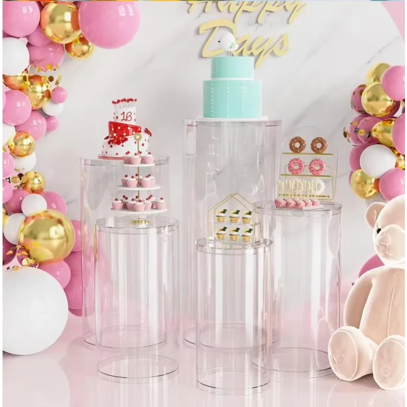 

Wedding Acrylic Cake Display Cabinet ofFairy Theme Birthday Decorations