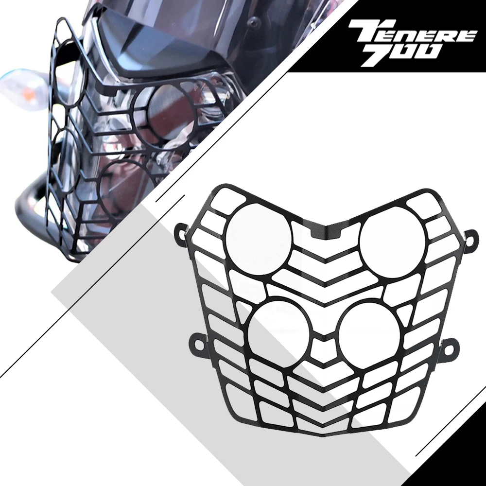 Motorcycle Headlight Guard For Yamaha Tenere 700 2019-2023 2022 Head Light Lamp Grille Cover Protector XT700Z Tenere 700 Rally