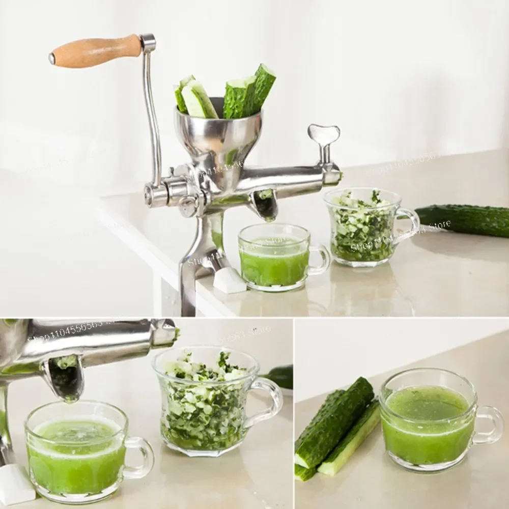 Stainless Steel Hand Juicer Wheat Grass Squeezer Fruit Vegetable Juice Extractor