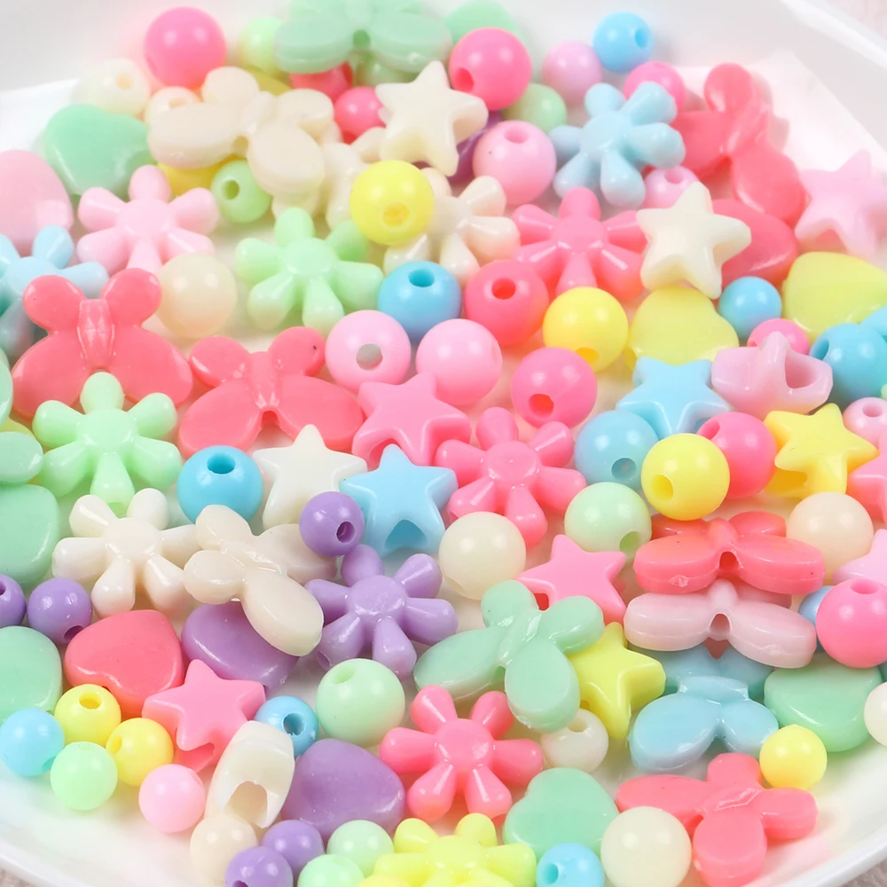 5/10/20Pcs Multicolor Random Bracelets DIY Beaded Bracelets Jewelry for Kids Birthday Party Favor Christmas Children Gifts view 4