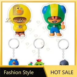 Japanese Key Chains Cartoons Stars Berry Crow Shally Leon Keychain Figures Toys Key Chain Pendant Car Key Ring Gifts Accessories