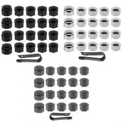 20pcs 17mm Car Wheel Nut Caps Protection Covers Caps Auto Hub Screw Cover for BMW for VW for Ford for Fiat for Mercedes-Benz