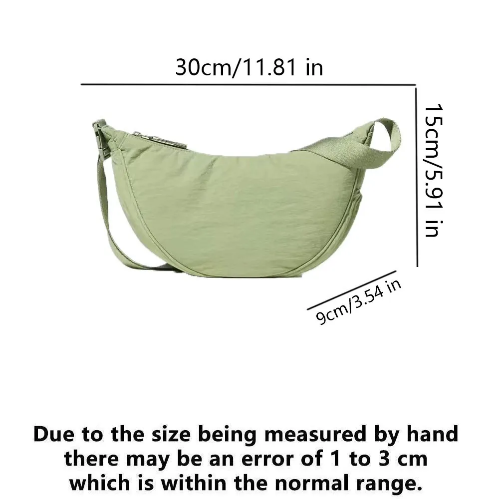 Umhängetasche für Damen, Trendige Dumpling-Tasche, Leichte Kleine Nylon-Schultertasche, Vielseitige Schultertasche – Detail 18