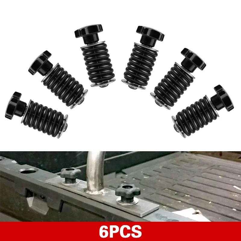 

6pcs/Set Tie Down Anchor Tie Downs Anchors Black 570 900 ZR S 900 800 1000 XP for Sportsman 110 400 450 For Polaris RZR