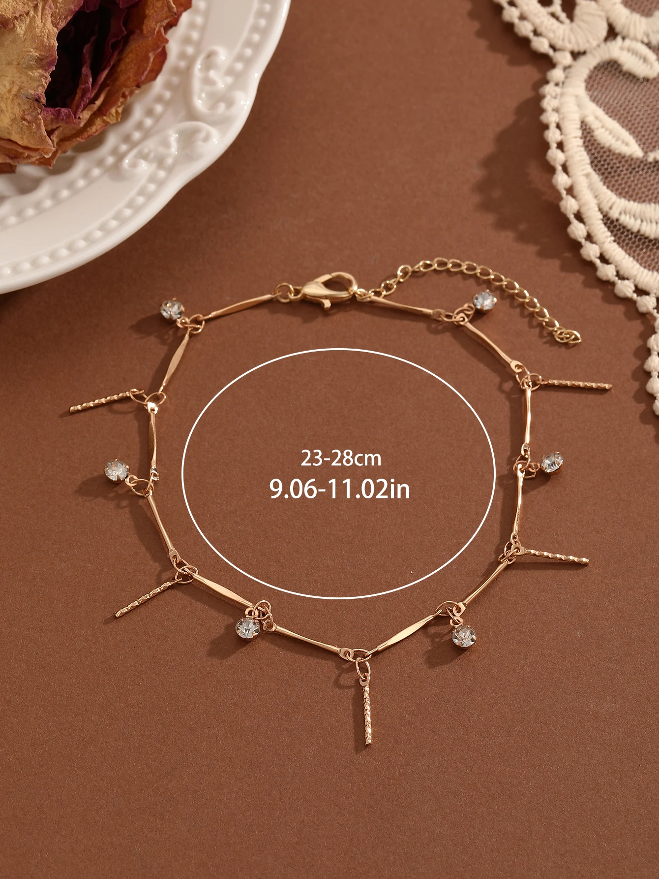 Elegant Pearl Flower Zircon Anklets For Women Barefoot Crochet Sandals Foot Jewelry Leg Anklet On Foot Bracelets Leg Chain