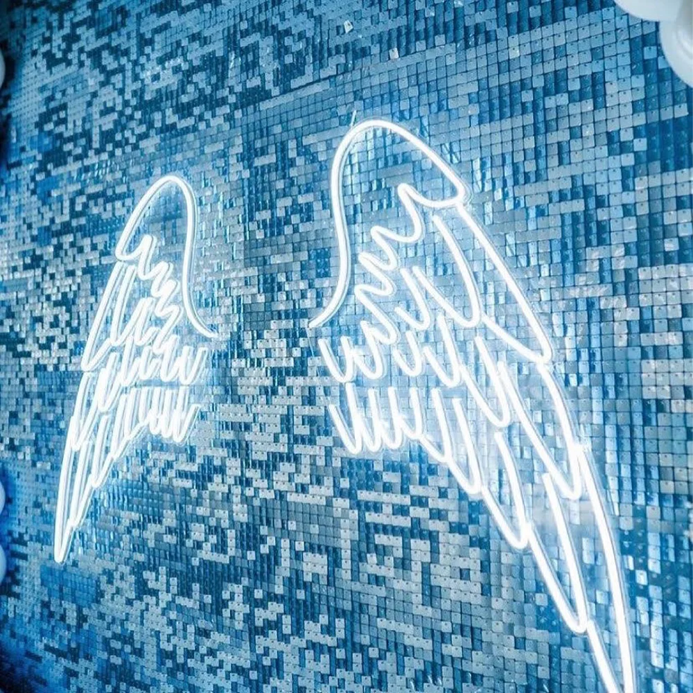 

2026 Disc Decorative Backdrop Shimmering Baby Shower Boy Birthday Event Party Gender Reveal Sky Blue Shimmer Sequin Wall Panel