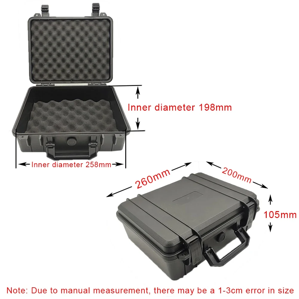 Waterproof Tool Storage Box Watch Case Protection Box Protective Sponge Shockproof Storage Case Electric toolbox