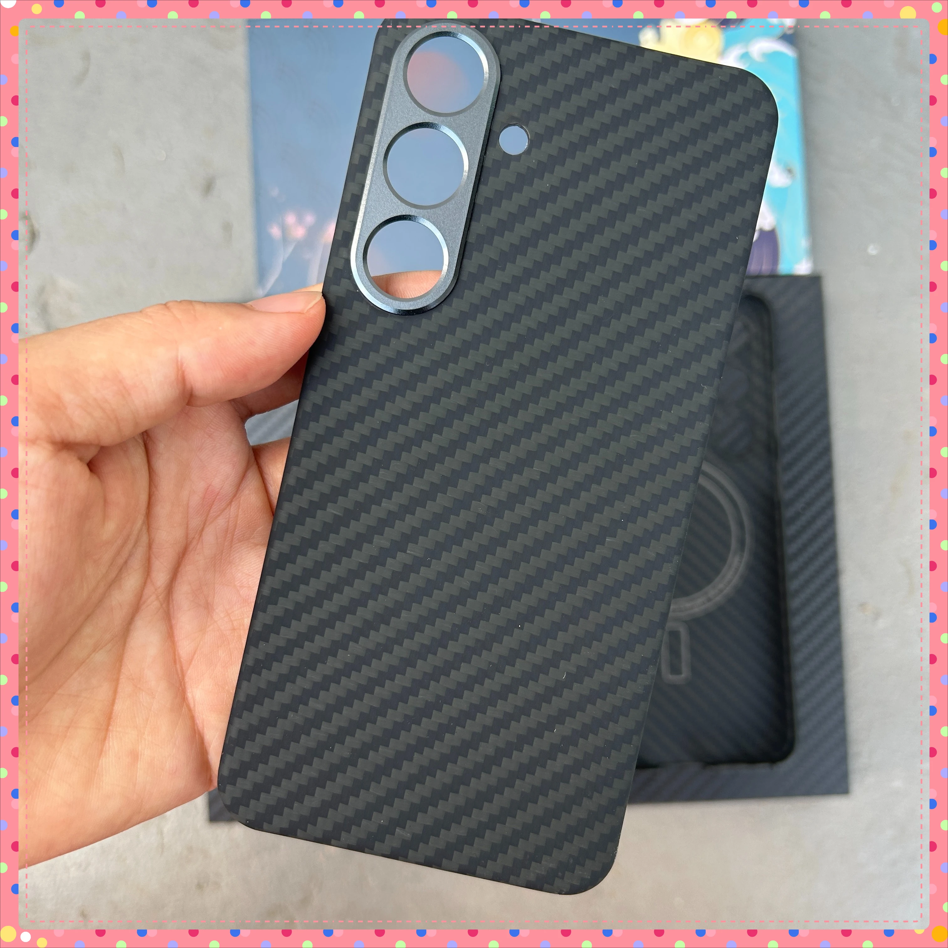 

НЕТ магнитный чехол из углеродного волокна для Samsung Galaxy S24 + Ultra S24 Plus, жесткий чехол из арамидного волокна с твердой рамкой