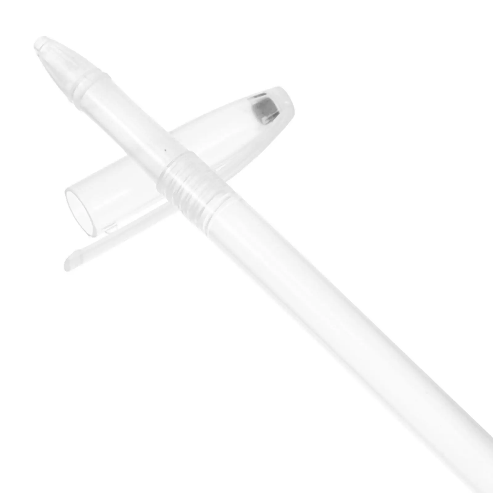 50Pcs Clear Plastic Pen Shells Empty Refillable Gel Pen Tubes Ballpoint Compatible Precise Fit Lightweight Portable Students