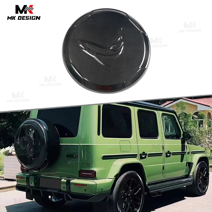 Carbon Fiber Spare Tire Cover for Mercedes-Benz G Class W464 G500 G63 2019+ Tire Cover Spare Wheel Cover Car Accessories