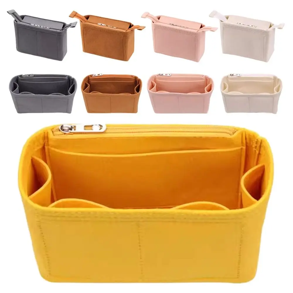 Tidy Felt Handbag Insert Bag Bag Support Multicolour Purse Liner Storage Organization Internal Bag Makeup Organiser Pouch