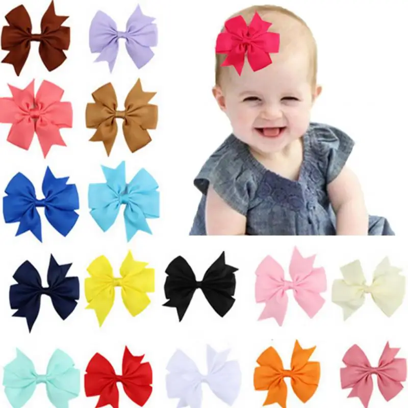 

1pairs Children Kawaii Dovetail Ribbon Bow Hairpins Girls Lovely Hair Clips Kids Babies Toddler Hair Accessories Gift