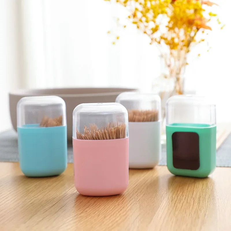 

Portable Toothpick Box Magnetic Toothpick Holder Container Toothpick Dispenser Kitchen Accessories Fit for Storage1pc