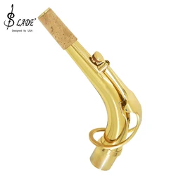 Alto Saxophone Bend Neck Imitation Bronze Brass Material Cork Sheet Sax Elbow Replacement Woodwind Instrument Parts & Accessory