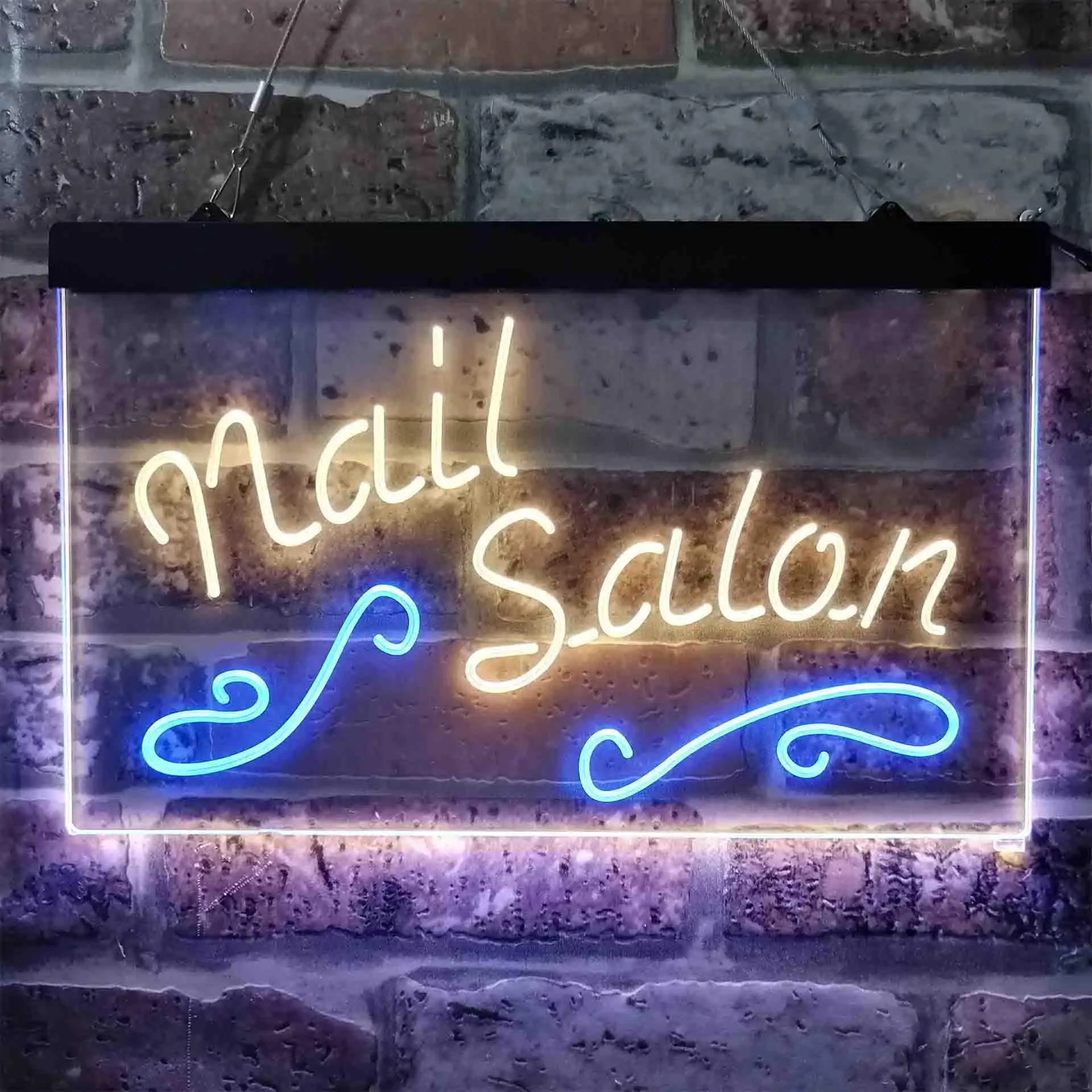 

Nail Salon Dual Color Led Neon Sign st6-i3797