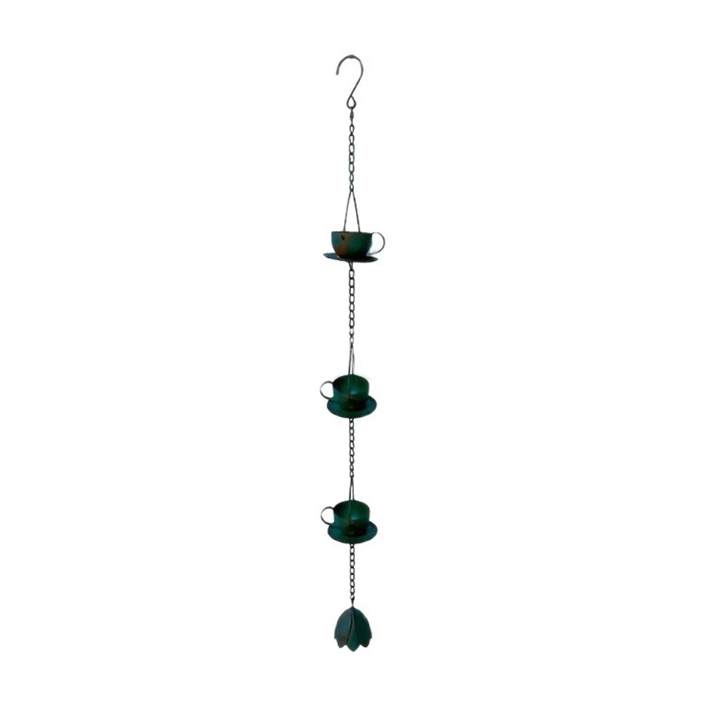 Garden Water Feature Iron Rain Chain Garden Decor As Shown Iron Rain Chain Outdoor Decoration Prevents Soil Erosion