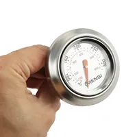 1pc BBQ Gauge Built-in Lid Thermometer Replacement for Weber Traveller Grills Charcoal Pit Wood Smoker Oven 150-600°F Barbecue