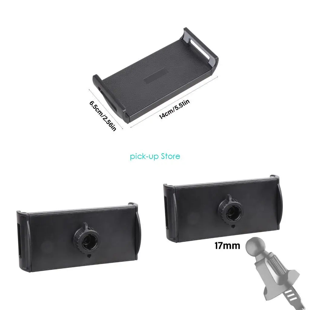 

Q5WA Universal 17mm Rotating Ball Socket Phone Holder With Expandable Grip For Tablets 4.5 13 Inches Tripods Accessory