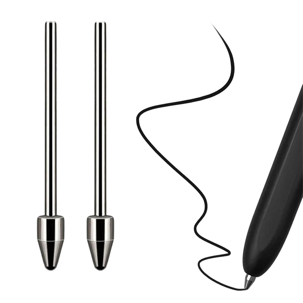 

Titanium Alloy Plastic Fine Point Pencil Nibs with Clip Accurate Control Pencil Tips for Samsung Tab S9/S9FE+/S9 Ultra/S8/S8+/S8