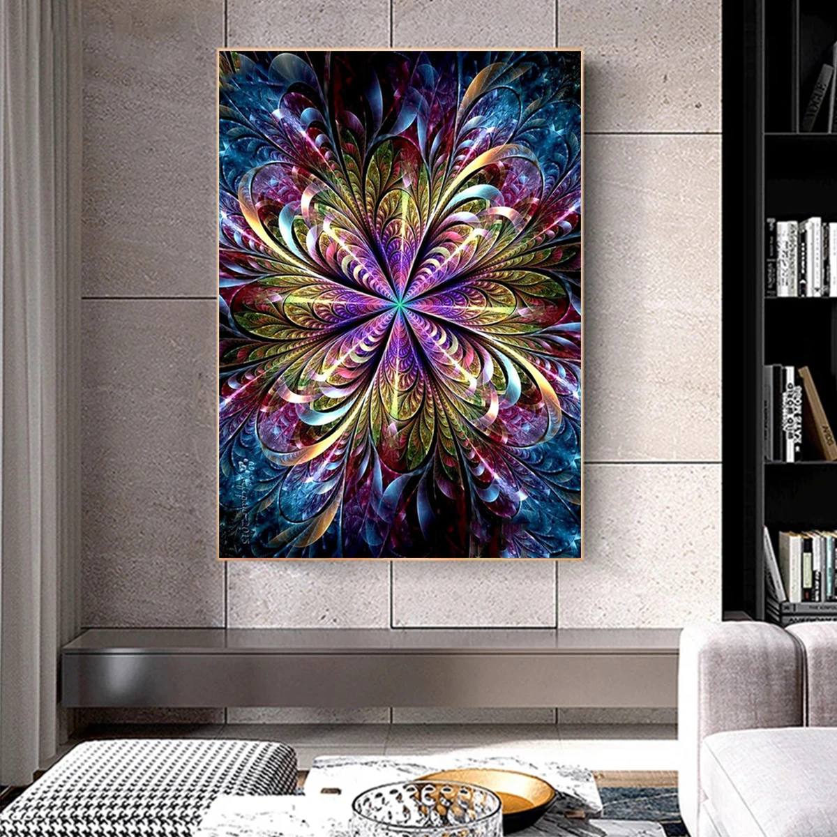 5D DIY Diamond Painting Mandala Abstract Flower Cross Stitch Kits Embroidery Diamond Mosaic Art Picture Home Decoration Gifts