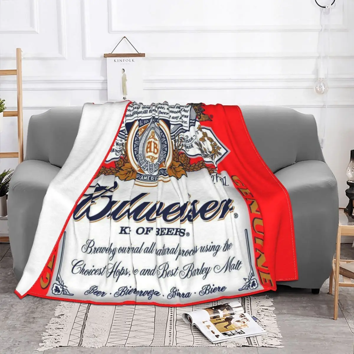 Budweiser Beer 379 Blankets Bed Blankets Blankets And Blankets Throw Blanket