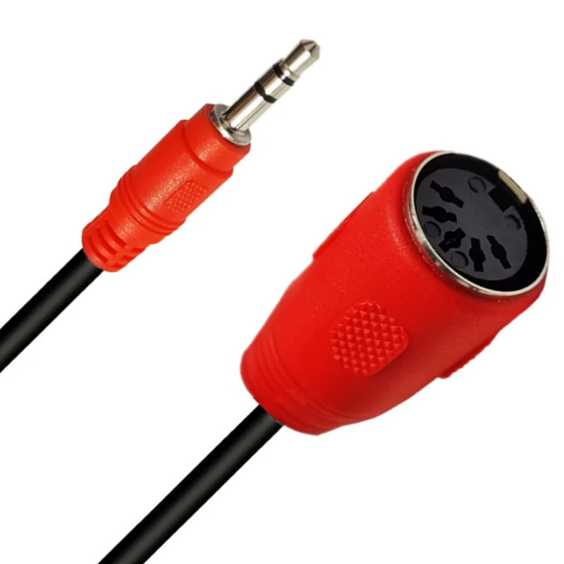 5pin Din Midi Female Trs 3.5mm Male Audio Adapter Cable Stereo Trs 3.5 Male 5p Din Female Audio Line Cable Wire Cord Connector