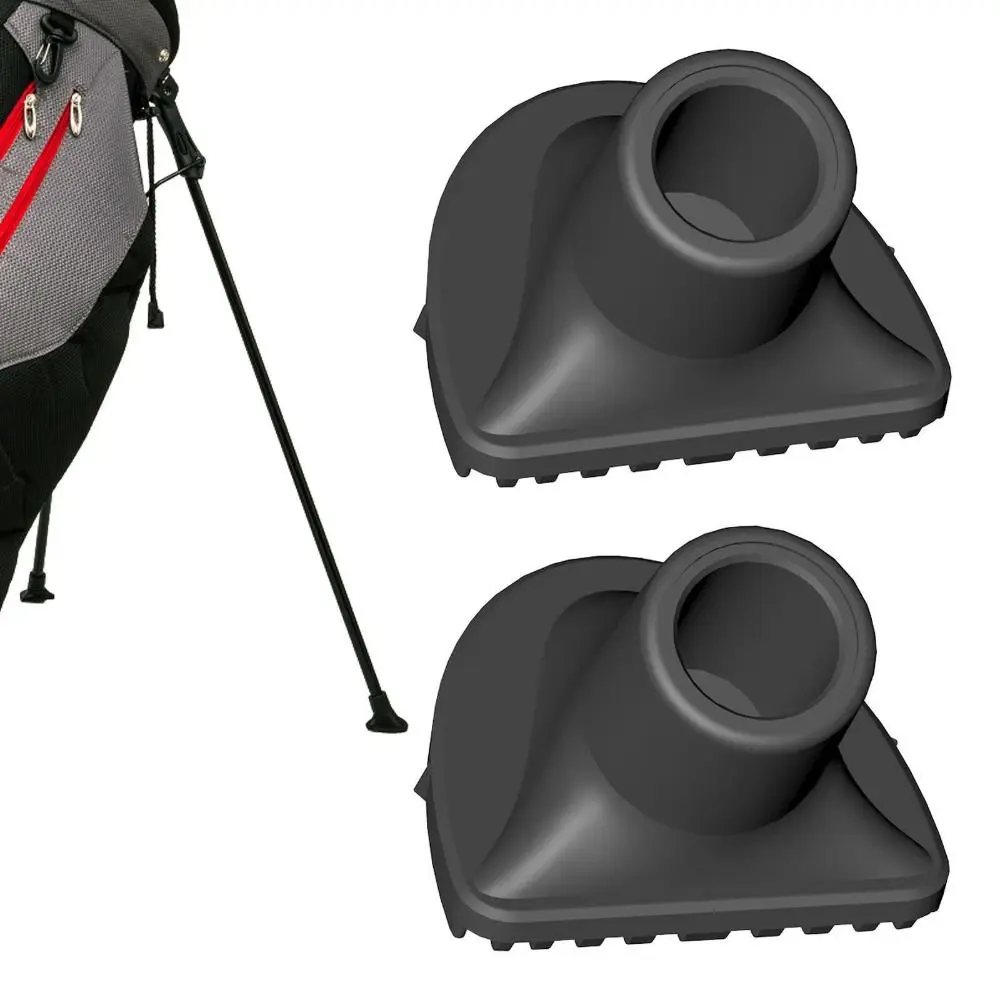 2Pcs Mat Universal Golf Bag Feet Golf Bag Stand Rubber Feet Replacement