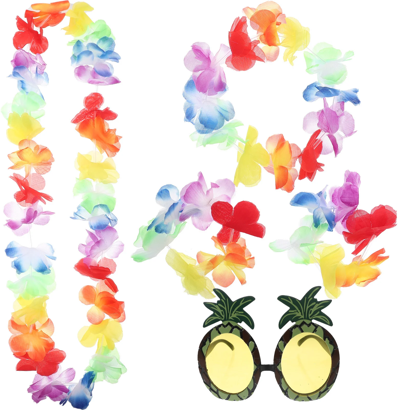 

Accessories Garland Pineapple Glasses Hawaii Themed Party Decorations Wreath Prop Luau