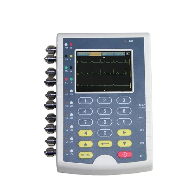 Multiparameter Simulator ECG EKG Simulator 3.5'' TFT Touch Screen Patient Simulation Mannequins