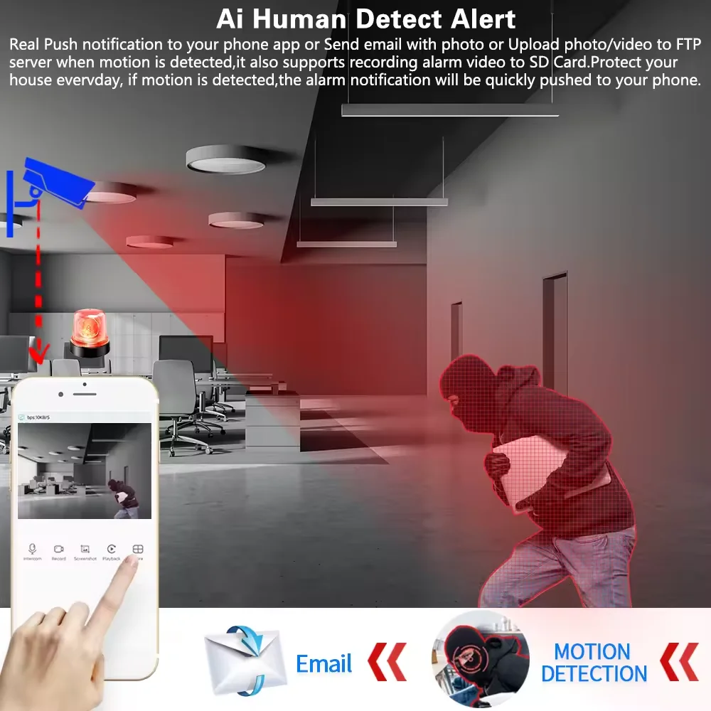5MP 16 Buah Sistem Kamera Keamanan AHD CCTV 16CH DVR Set Pengawasan Video Rumah Penglihatan Malam Penuh Warna Luar Ruangan