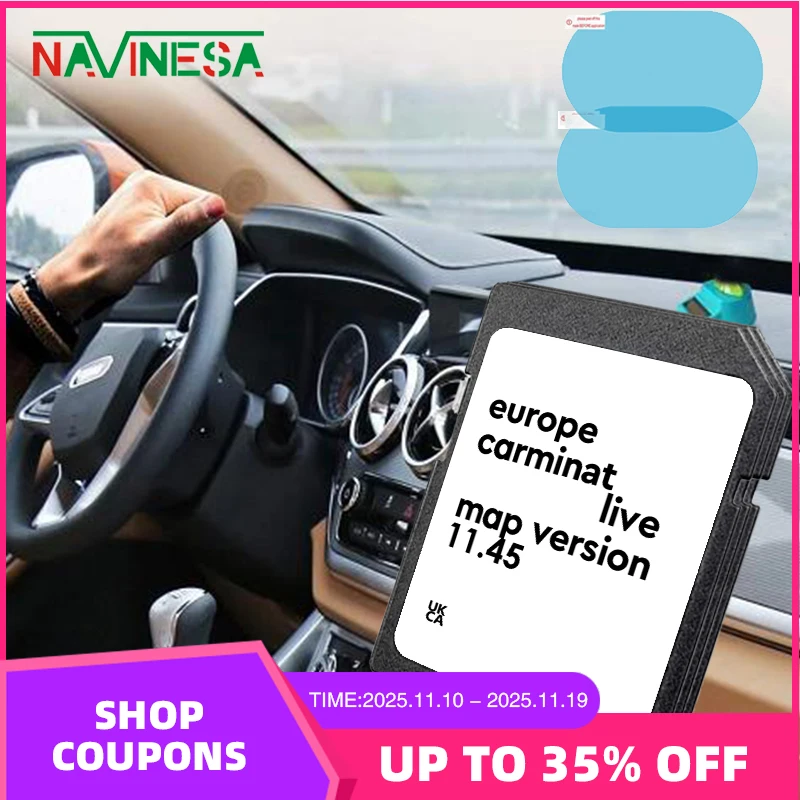 

Navigation Carminat Live 11.45 Update 2025 Europe Map SD Card 8201756572 for Renault Kangoo Fluence Espace Traffic Master Car