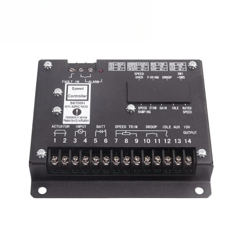 S6700H S6700E DC24V Generator Engine Speed Governor Controller Module Diesel Genset Actuator Replacement Spare Parts