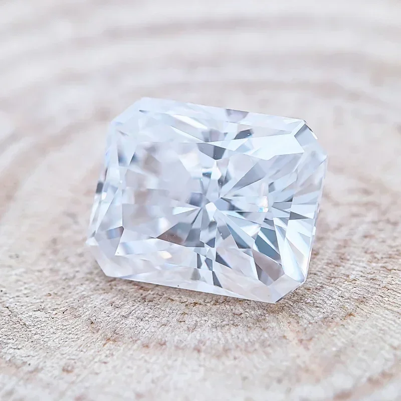 

NEW Moissanite Stone Super White D Color VVS1 Radiant Cut Diy Advanced Charms Jewelry Making Materials with Certificate