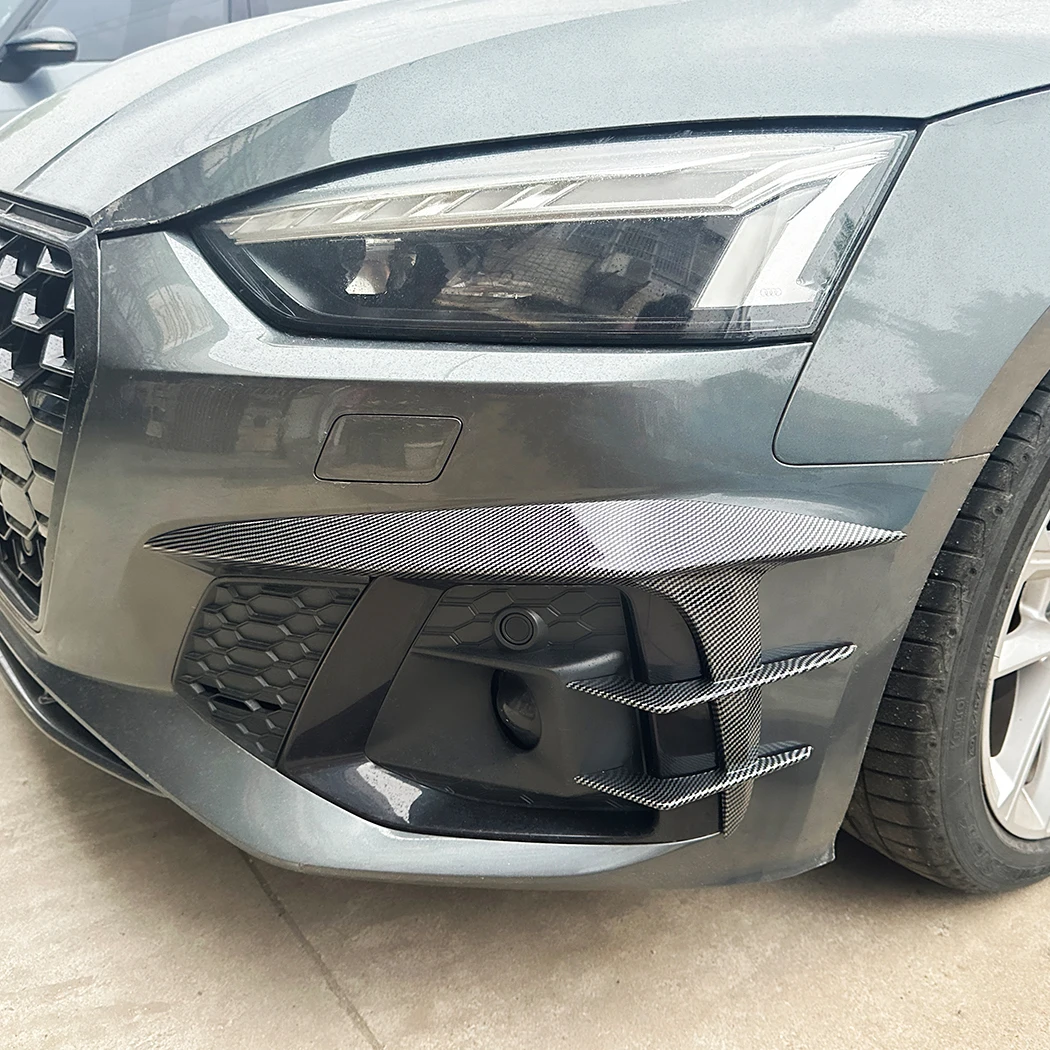 

Front Bumper Air Vent Cover Trim For Audi A5 S5 F5.5 Sline 2021-2024 Intake Frame Spoiler Splitter