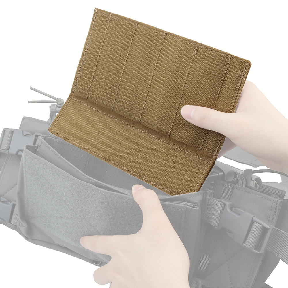 Adesivo tattico con gancio magico Pannello MOLLE con patta completa per accessori di espansione per gilet da caccia softair MK3 MK4