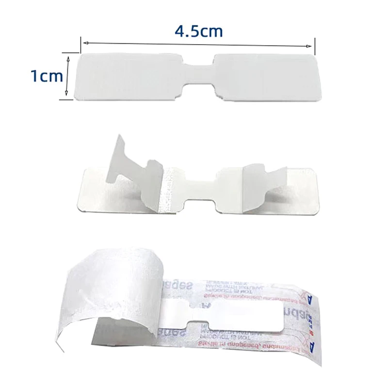 10pcs Outdoor Wound Adhesive Tape Disposable First Aid Wound Suture Patch Wound Closure Bandaid Emergency Kit Bandages Aid