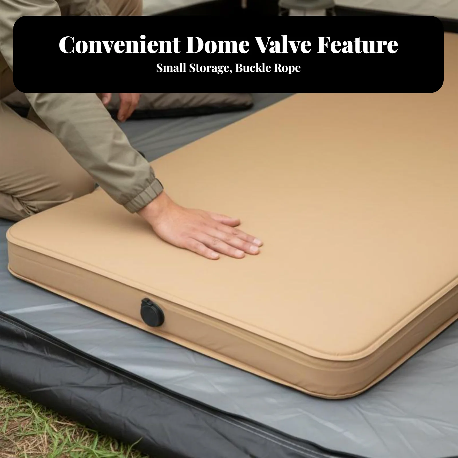 

Outdoor Inflatable Mat, Sponge, Automatic Inflation, Camping