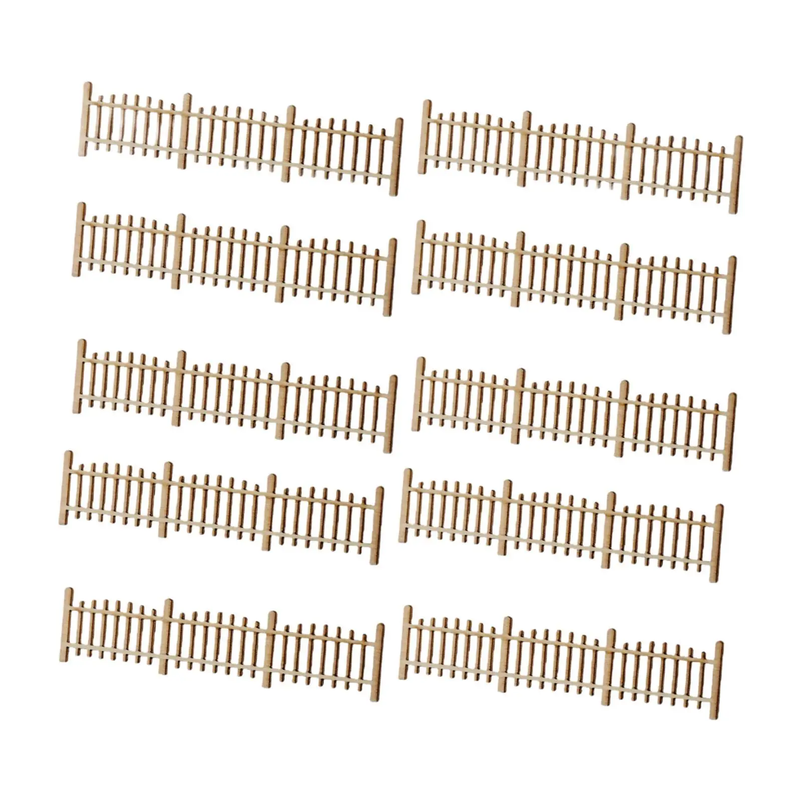 10 قطعة الأسوار المصغرة مشهد الأسوار 1:50 الديكور ديكور طاولة الرمل ل الديوراما مشهد نموذج نموذج القطارات طاولة الرمل DIY بها بنفسك